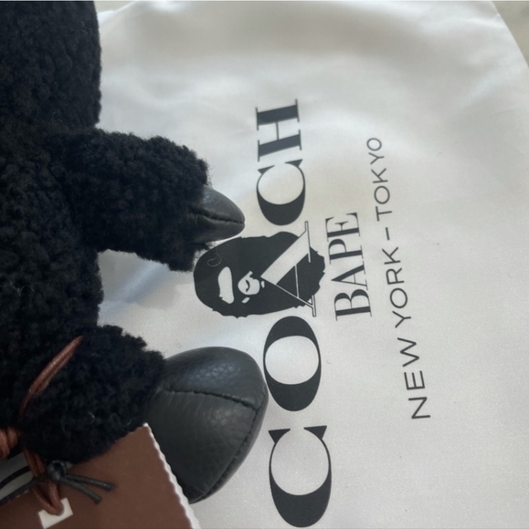 Coach × BAPE Collectible Leather Shearling Doll - Picture 4 of 4